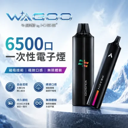 12種口味｜KIS5 & WAGOO 聯名款拋棄式 約6500口 含3%尼古丁